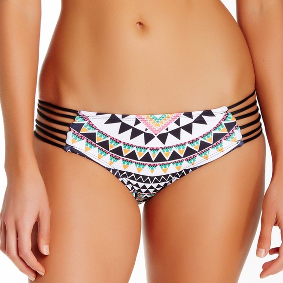 NWT Bikini LAB Empire‎ Fun Strappy Hipster Bikini Bottom [SZ Small ] - Picture 4 of 5